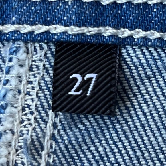 7 FOR ALL MANKIND EASY SLIM CARGO Women’s Zip Hem Denim Jeans sz 27 NWT - Picture 11 of 14